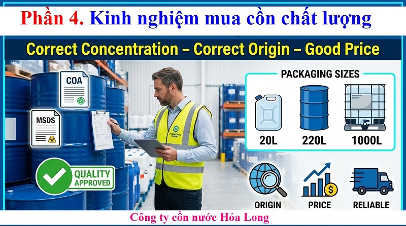 Mua Cồn Ethanol Công Nghiệp Ở Đâu Uy Tín? Báo Giá Và Kinh Nghiệm Lựa Chọn
